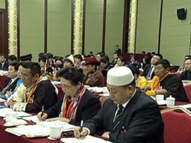 習近平等看望出席全國政協十二屆二次會議委員