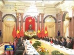 習近平同越南國家主席舉行會談